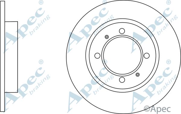 APEC BRAKING stabdžių diskas DSK2761